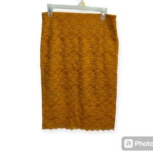 🎀 Zara trafaluc women’s medium lace pencil skirt